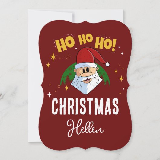 サンタホおもしろいホホホホクリスマスウィズ シーズンカード (正面)