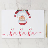 サンタホおもしろいホホホホクリスマスクリスマス紙ランチョンマット ペーパーパッド (インサイチュ)