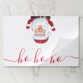 サンタホおもしろいホホホホクリスマスクリスマス紙ランチョンマット ペーパーパッド (折り畳み)