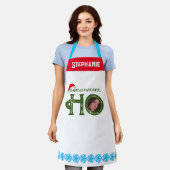 サンタホお気に入りのの写おもしろい真 エプロン (着用した状態)