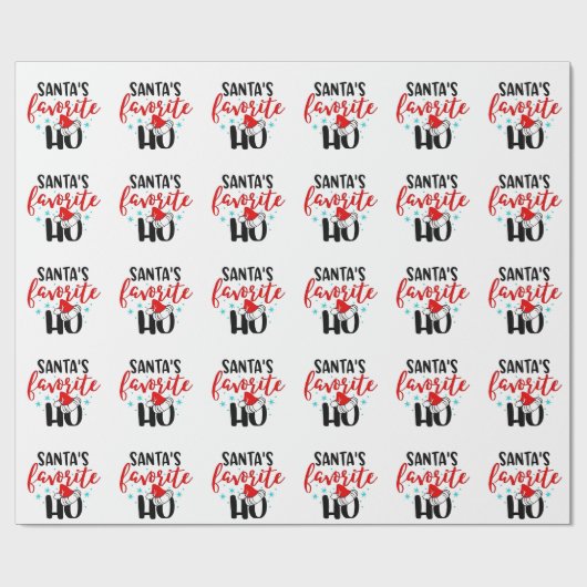 サンタホお気に入りのクリスマスおもしろいクリスマス ラッピングペーパー (フラット)