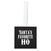 サンタホお気に入りのーTシャツクリスマスギフト キューブオーナメント (正面)