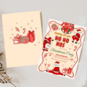 サンタホスおもしろいフレンドスマスクリスマスパーティー 招待状