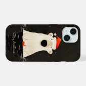 サンタホッキョクグマ iPhone 15ケース (裏面横)