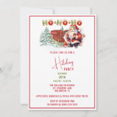 サンタホホホホホホホリデーパーティー招待状 招待状 (正面)