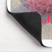 サンタホホホホホメリークリスマスビーチ色 マウスパッド (コーナー)