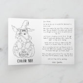 サンタホリデイカードハロウィーン カード (内部)