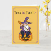 サンタホリデイカードハロウィーン カード (黄色い花)