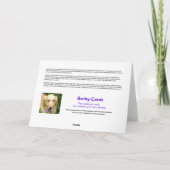 サンタホリデーに適したクリスマスプードル カード (裏面)