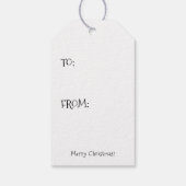 サンタホリデーギフトラベル ギフトタグ (裏面)