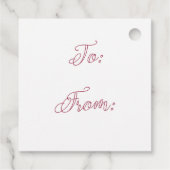 サンタホリデーサンキューギフトエクスチェンジ海軍 フェイバータグ (裏面)