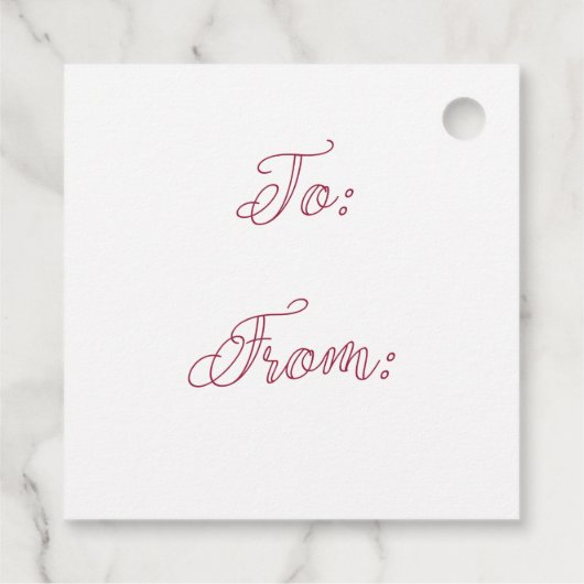 サンタホリデーサンキューギフトエクスチェンジ海軍 フェイバータグ (裏面)