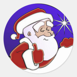 サンタホリデーシール封筒用シールクリスマス ラウンドシール