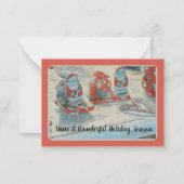 サンタホリデー ノートカード (正面)