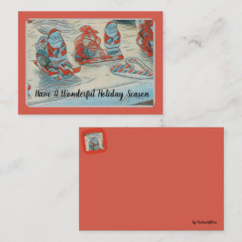 サンタホリデー ノートカード