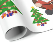 サンタホリデー ファン ラッピングペーパー (ロールコーナー)