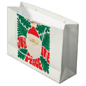 サンタホリデー ラージペーパーバッグ (正面アングル)