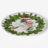 サンタホリーリースクリスマスパーティー9» ペーパープレート (アングル)