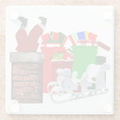 サンタホワイトのコースターが詰まった ガラスコースター (裏面)