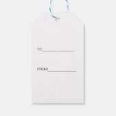 サンタホワイトエレファントクリスマスギフトパターン ギフトタグ (裏面)