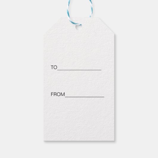 サンタホワイトエレファントクリスマスギフトパターン ギフトタグ (裏面)