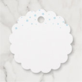 サンタホワイトパーソナライズされたクリスマスプレゼントラベルから フェイバータグ (裏面)