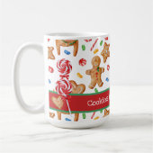 サンタホワイト用クリスマスクッキー コーヒーマグカップ (左)