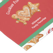 サンタホワイト用クリスマスクッキー ショートテーブルランナー (コーナー)