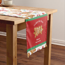 サンタホワイト用クリスマスクッキー ショートテーブルランナー