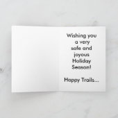 サンタホースクリスマスカード シーズンカード (内部)