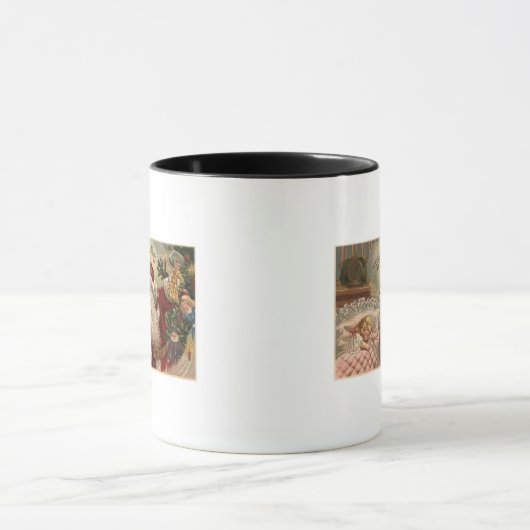 サンタホールディングドールスリーピングガール マグカップ (中央)