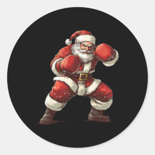 サンタボクシングクリスマスmmaムエタイラバーボクサーキリスト ラウンドシール