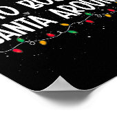 サンタボスのまわりにおもしろいクリスマス ポスター (角)