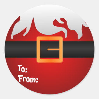 サンタボタン ラウンドシール