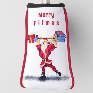 サンタボディビルおもしろいダークリスマスゴルフヘッドカバー ゴルフヘッドカバー