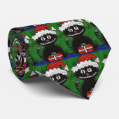 サンタボボ黒猫-クリスマスのタイ ネクタイ (ロール)