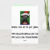 サンタボボ黒猫-クリスマスカード シーズンカード (裏面)