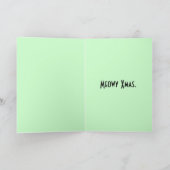 サンタボボ黒猫-クリスマスカード シーズンカード (内部)