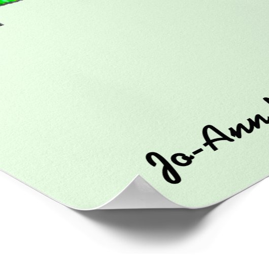 サンタポスターを待っているクリスマス詩 ポスター (角)