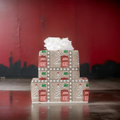 サンタポストへの手紙水玉模様 ラッピングペーパー