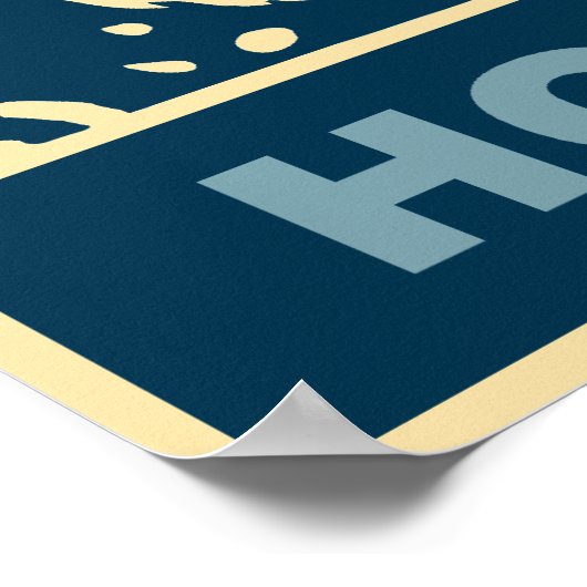 サンタポップ・アートのアートメリークリスマスホー ポスター (角)