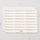 サンタポーズは町にコミンペットおもしろい写真サンタ シーズンカード (裏面)