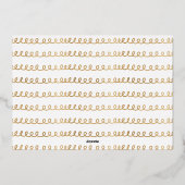 サンタポーズは町にコミンペットおもしろい写真サンタ 箔シーズンカード (裏面)