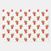 サンタポーズキャッツクリスマスラッピング紙 ラッピングペーパーシート