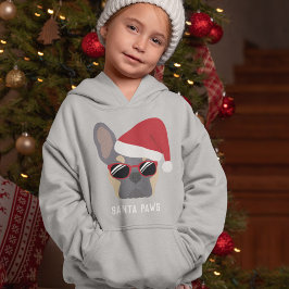 サンタポーズクリスマス薄紫タンフランスのブルドッグ