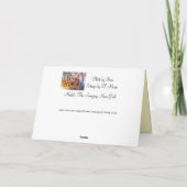 サンタポーズゴールデンリトリバースタイルクリスマスカード シーズンカード (裏面)