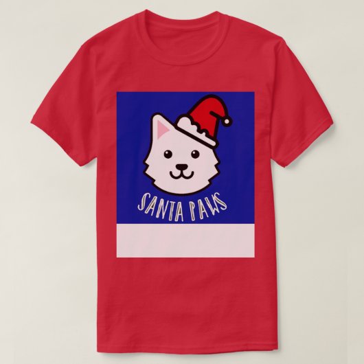 サンタポーズドッグTシャツ Tシャツ (デザイン正面)