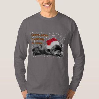 サンタポーズブルドッフランスのグフェスティバル Tシャツ