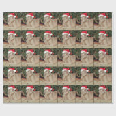 サンタポーズワイマラナースタイル – ラッピング紙 ラッピングペーパー (フラット)