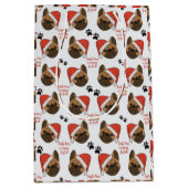 サンタポーズ来はタウンラッピング紙 ミディアムペーパーバッグ (正面)